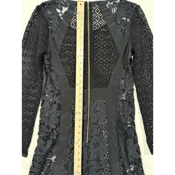 Nanette Lepore Lace Panel Dress Long Sleeve Size 6 (080) - Picture 10 of 11